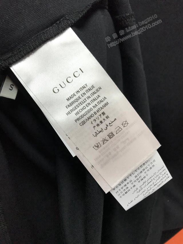 Gucci短袖 古馳2020新款刺繡T恤 男女同款  tzy2400